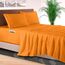 Elegant Comfort 4-teiliges Bettlaken-Set, luxuriöse Bettwäsche 1500, hochwertige Mikrofaser, rundum elastisch, 45,7 - 61 cm tiefes Spannbetttuch, extra tiefe Bettlaken, Full, Persimmon