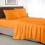 Elegant Comfort Luxuriöses 3-teiliges Bettwäsche-Set – luxuriöse Bettwäsche mit 1500 Fadenzahl, ägyptische Qualität Traditionell King Kaki-Orange