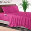 Elegant Comfort 4-teiliges Bettlaken-Set, luxuriöse Bettwäsche, 1500, hochwertige Mikrofaser, rundum elastisch, 45,7-61 cm tiefes Spannbetttuch, extra Tiefe Bettlaken, Twin/Twin XL, Hot Pink