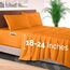 Elegant Comfort 4-teiliges Bettlaken-Set, luxuriöse Bettwäsche, 1500, hochwertige Mikrofaser, Rundumgummi, 45,7-61 cm tiefes Spannbetttuch, extra Tiefe Bettlaken, Twin/Twin XL, Persimmon