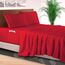 Elegant Comfort 4-teiliges Bettlaken-Set, luxuriöse Bettwäsche, 1500 Premium-Mikrofaser, Hotelqualität, Rundumgummi, 45,7 - 61 cm tiefes Spannbetttuch, extra tiefe Bettlaken, California King, Rot