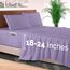 Elegant Comfort Luxus-Bettwäsche-Set, 4-teilig, 1500, hochwertige Mikrofaser, Rundumgummi, 45,7 - 61 cm tiefes Spannbetttuch, extra tiefe Bettlaken, Full, Violett