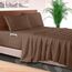Elegant Comfort 4-teiliges Bettwäsche-Set, luxuriöse Bettwäsche aus 1500 Premium-Mikrofaser, Hotelqualität, rundum elastisch, 45,7-61 cm tiefes Spannbetttuch, extra Tiefe Bettlaken, Kingsize, Taupe
