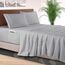Elegant Comfort 4-teiliges Bettlaken-Set, luxuriöse Bettwäsche, 1500 Premium-Mikrofaser, Hotelqualität, rundum elastisch, 45,7-61 cm tiefes Spannbetttuch, extra Tiefe Bettlaken, California King,