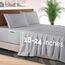 Elegant Comfort 4-teiliges Bettwäsche-Set, luxuriöse Bettwäsche aus 1500 Premium-Mikrofaser, Hotelqualität, rundum elastisch, 45,7-61 cm tiefes Spannbetttuch, extra Tiefe Bettlaken, Kingsize,