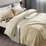 SONORO Kate Bettlaken-Set, superweiche Mikrofaser, Fadenzahl 1800, luxuriös, ägyptische Bettlaken, passend für 45.7-61 cm Tiefe Taschenmatratzen, 4-teiliges Set (beige, Doppelbett)
