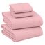 RUVANTI Bettlaken-Set aus 100% Baumwolle, atmungsaktive Perkal-Webart, 40,6 cm Tiefe Taschen, Hotelstandard, angenehm kühl, langlebig, einfarbig, Doppelbett, 4-teilig, Brautrose