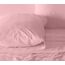 RUVANTI Bettlaken-Set aus 100% Baumwolle, atmungsaktive Perkal-Webart, 40,6 cm Tiefe Taschen, Hotelstandard, angenehm kühl, langlebig, einfarbig, Doppelbett, 4-teilig, Brautrose