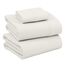 RUVANTI Bettlaken-Set aus 100% Baumwolle, atmungsaktive Perkal-Webart, 40,6 cm Tiefe Taschen, Hotelstandard, angenehm kühl, langlebig, einfarbig, Einzelbett, 3-teilig, Elfenbein