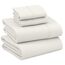 RUVANTI Bettlaken-Set aus 100% Baumwolle, atmungsaktive Perkal-Webart, 40,6 cm Tiefe Taschen, Hotelstandard, angenehm kühl, langlebig, einfarbig, Doppelbett, 4-teilig, Elfenbein