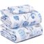 RUVANTI Bettlaken-Set aus 100 % Baumwolle, atmungsaktive Perkal-Webart, 40,6 cm tiefe Taschen, Hotelstandard, angenehm kühl, langlebig, Blumendesign, Einzelbett XL, 3-teilig, Monotone
