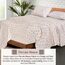RUVANTI Bettlaken-Set aus 100 % Baumwolle, atmungsaktive Perkal-Webart, 40,6 cm tiefe Taschen, Hotelstandard, angenehm kühl, langlebig, Blumendesign, Doppelbett, 4-teilig, Doppelfeder