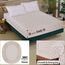 Ruvanti Bettlaken aus 100% Baumwolle für Queen-Size-Bett, knuspriges, kühlendes Perkal-Bettlaken-Set, atmungsaktiv und langlebig, Queen-Size-Bettlaken, 40,6 cm tief, cremefarbenes Blumenmuster,