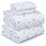 RUVANTI Bettlaken-Set aus 100 % Baumwolle, atmungsaktive Perkal-Webart, 35,6 cm tiefe Taschen, Hotelstandard, angenehm kühl, langlebig, Blumendesign, California-King-Size, 4-teilig, Phulkari