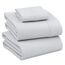 RUVANTI Bettlaken-Set aus 100 % Baumwolle, atmungsaktive Perkal-Webart, 40,6 cm tiefe Taschen, Hotelstandard, angenehm kühl, langlebig, einfarbig, Einzelbett XL, 3-teilig, Leises Grau