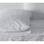 RUVANTI Bettlaken-Set aus 100% Baumwolle, atmungsaktive Perkal-Webart, 40,6 cm Tiefe Taschen, Hotelstandard, angenehm kühl, langlebig, einfarbig, Doppelbett, 4-teilig, Leises Grau