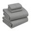 RUVANTI Bettlaken-Set aus 100% Baumwolle, atmungsaktive Perkal-Webart, 35,6 cm Tiefe Taschen, Hotelstandard, angenehm kühl, langlebig, einfarbig, California-King-Size, 4-teilig, Dunkelgrau