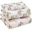 RUVANTI Bettlaken-Set aus 100% Baumwolle, atmungsaktive Perkal-Webart, 40,6 cm Tiefe Taschen, Hotelstandard, angenehm kühl, langlebig, Blumendesign, Einzelbett, 3-teilig, Blumenfreude