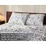 RUVANTI Bettlaken-Set aus 100 % Baumwolle, atmungsaktive Perkal-Webart, 40,6 cm tiefe Taschen, Hotelstandard, angenehm kühl, Blumendesign, Split-King-Size für verstellbare Betten, 5-teilig, Süßbohne