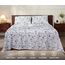RUVANTI Bettlaken-Set aus 100 % Baumwolle, atmungsaktive Perkal-Webart, 40,6 cm tiefe Taschen, Hotelstandard, angenehm kühl, Blumendesign, Split-King-Size für verstellbare Betten, 5-teilig, Süßbohne