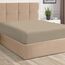 400er-Fadenzahl Baumwoll-Spannbettlaken für King-Size-Betten Simply Taupe 1 Stück, 100 % Langstapel-reiner Baumwolle, glattes Satin-Spannbettlaken, passend für Matratzen mit einer Tiefe von bis zu 38