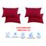 Elegant Comfort Luxuriöse weiche Bettlaken, 1500, Premium-Hotelqualität, Mikrofaser, weich, Knitter- und lichtbeständig, 6-teilig, Queen-Size-Bett, Burgunderrot, Amaranth