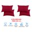 Elegant Comfort Luxuriöse weiche Bettlaken, 1500, Premium-Hotelqualität, Mikrofaser, Weichheit, Knitter- und lichtbeständig, 6-teilig, California King, Burgunderrot Amaranth