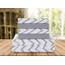 Elegant Comfort Luxuriöses, weiches Bettlaken, Chevron-Muster, 1500, hochwertige Hotelqualität, Mikrofaser, Weichheit, Knitter- und lichtbeständig (6-teilig), Doppelbettgröße, Grau