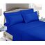 Eleganter Komfort, weich, Knitter- und lichtbeständig, 6-teiliges Bettwäsche-Set Queen Blau - Duke Blue