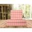 Elegant Comfort Luxuriöse weiche Bettlaken Dobby Stripe 1500, Premium-Hotelqualität, Mikrofaser, Weichheit, Knitter- und lichtbeständig (4-teilig), Bettwäscheset, Twin XL, gestreift, Pfirsichrosa