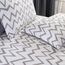 Elegant Comfort Luxuriöses, weiches Bettlaken, Chevron-Muster, 1500, hochwertige Hotelqualität, Mikrofaser, weich, Knitter- und lichtbeständig (6-teilig), Kingsize-Bett, Grau