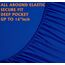 Eleganter Komfort, weich, Knitter- und lichtbeständig, 6-teiliges Bettwäsche-Set Queen Blau - Duke Blue