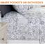 Elegant Comfort Luxuriöses, weiches Bettlaken, Paisley-Muster, 1500, hochwertige Hotelqualität, Mikrofaser, Weichheit, Knitter- und lichtbeständig (6-teilig), Kingsize-Bett, Grau