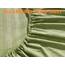 Elegant Comfort Luxuriöse weiche Bettlaken Dobby Stripe 1500, Premium-Hotelqualität, Mikrofaser, Weichheit, Knitter- und lichtbeständig (4-teilig), Twin-XL, Olivgrün gestreift