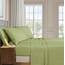 Elegant Comfort Luxuriöse weiche Bettlaken Dobby Stripe 1500, Premium-Hotelqualität, Mikrofaser, Weichheit, Knitter- und lichtbeständig (4-teilig), Twin-XL, Olivgrün gestreift