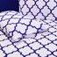 Elegant Comfort Luxuriöse weiche Bettlaken, Vierpass-Muster, 1500 Premium-Hotelqualität, Mikrofaser, Weichheit, Knitter- und lichtbeständig, 6-teilig, Kingsize, Duke Blue