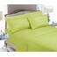 Elegant Comfort Luxuriöse weiche Bettlaken, 1500, Premium-Hotelqualität, Mikrofaser, Weichheit, Knitter- und lichtbeständig, 6-teilig, Queen-Size-Bett, Neongrün