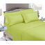 Elegant Comfort Luxuriöse weiche Bettlaken, 1500, Premium-Hotelqualität, Mikrofaser, Weichheit, Knitter- und lichtbeständig, 4-teilig, Twin/Twin XL, Neongrün