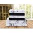 Elegant Comfort Luxuriöse, weiche Bettwäsche, Marmormuster, 1500, hochwertige Hotelqualität, Mikrofaser, Weichheit, Knitter- und lichtbeständig (6-teilig), Queen-Size-Bett, Weiß