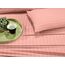 Elegant Comfort Luxuriöse, weiche Bettwäsche Dobby Stripe 1500, Premium-Hotelqualität, Mikrofaser, Weichheit, knitter- und lichtbeständig (4-teilig), Doppelbett-Bettwäsche-Set, gestreift, pfirsichrosa