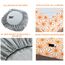 Elegant Comfort Luxuriöse, weiche Bettwäsche, Würfelmuster, hochwertige Hotelqualität, Mikrofaser, Weichheit, Knitter- und lichtbeständig (6-teilig), Bettwäsche-Set, Full, Joyful Orange