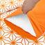 Elegant Comfort Luxuriöse weiche Bettlaken, Würfelmuster – 1500 Premium-Hotelqualität, Mikrofaser, Weichheit, Knitter- und lichtbeständig, 4-teilig, Twin/Twin XL, Joyful Orange