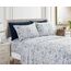 Elegant Comfort Luxuriöse weiche Bettwäsche mit Paisleymuster – 1500 Premium-Hotelqualität, Mikrofaser, weich, Knitter- und lichtbeständig, 4-teilig, Twin/Twin XL, Marineblau