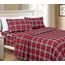 Elegant Comfort Luxuriöses, weiches Bettlaken, Karomuster, 1500, hochwertige Hotelqualität, Mikrofaser, Weichheit, Knitter- und lichtbeständig (6-teilig), komplettes Bettwäsche-Set, kariert,