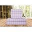 Elegant Comfort Luxuriöses, weiches Bettlaken, Dobby Stripe 1500, Premium-Hotelqualität, Mikrofaser, Weichheit, Knitter- und lichtbeständig (6-teilig), Kingsize-Bett, gestreift, Periwinkel, Lavendel