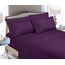Elegant Comfort Luxuriöse, weiche Bettwäsche, 1500, hochwertige Hotelqualität, Mikrofaser, weich, Knitter- und lichtbeständig (6-teilig), Full, Sangria-Violett