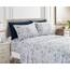 Elegant Comfort Luxuriöse weiche Bettwäsche mit Paisleymuster – 1500 Premium-Hotelqualität, Mikrofaser, weich, Knitter- und lichtbeständig, 6-teilig, Queen-Size-Bett, Marineblau