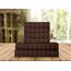 Elegant Comfort Luxuriöse weiche Bettlaken Dobby Stripe 1500, Premium-Hotelqualität, Mikrofaser, Weichheit, Knitter- und lichtbeständig (4-teilig), Bettwäscheset, Twin XL, gestreift, Espressobraun