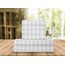Elegant Comfort Luxuriöse, weiche Bettlaken Dobby Stripe 1500, Premium-Hotelqualität, Mikrofaser, Weichheit, knitter- und lichtbeständig (4-teilig) Bettwäsche-Set, Doppelbett, gestreift, Weiß