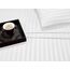 Elegant Comfort Luxuriöse, weiche Bettlaken Dobby Stripe 1500, Premium-Hotelqualität, Mikrofaser, Weichheit, knitter- und lichtbeständig (4-teilig) Bettwäsche-Set, Doppelbett, gestreift, Weiß
